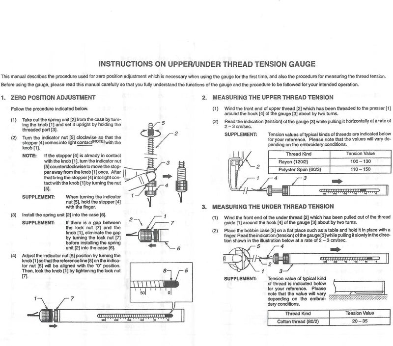 ckpsms Brand - 1PCS Thread Tension Gauge #KP-19243 Compatible with/Replacement for TAJIMA Brand SWF Brand Ricoma Brand Commercial Embroidery Machines - Image 3